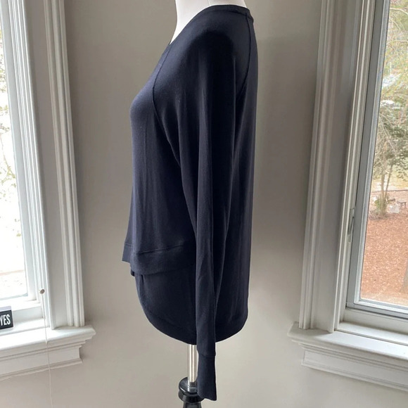 Athleta Criss Cross Sweatshirt, like new, black, size small - Picture 6 of 9